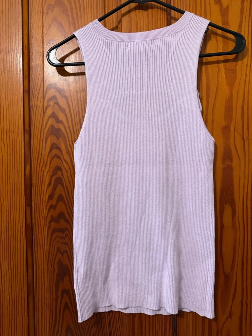 New By Anthropology Lavender Cut Out Tank - Ribbed NWT